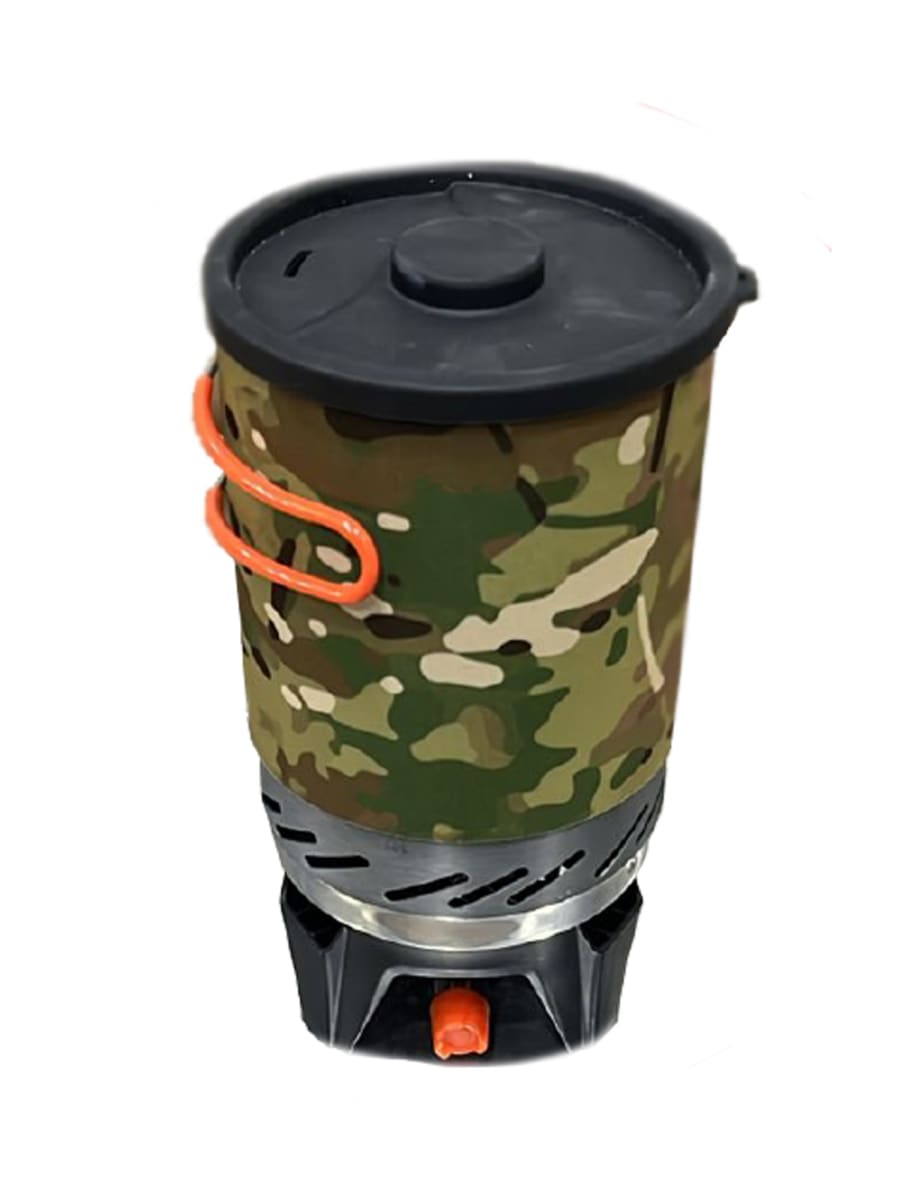 COCINILLA Y OLLA DE CAMPAÑA A PRUEBA DE VIENTO