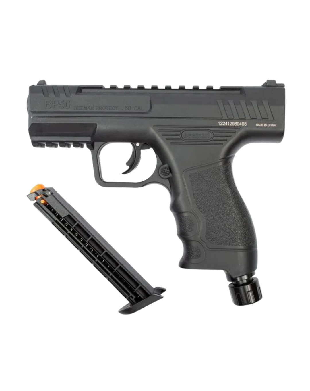 PISTOLA TRAUMATICA BEEMAN BP50 / 19 Joules CAL .50 / 8 RONDAS